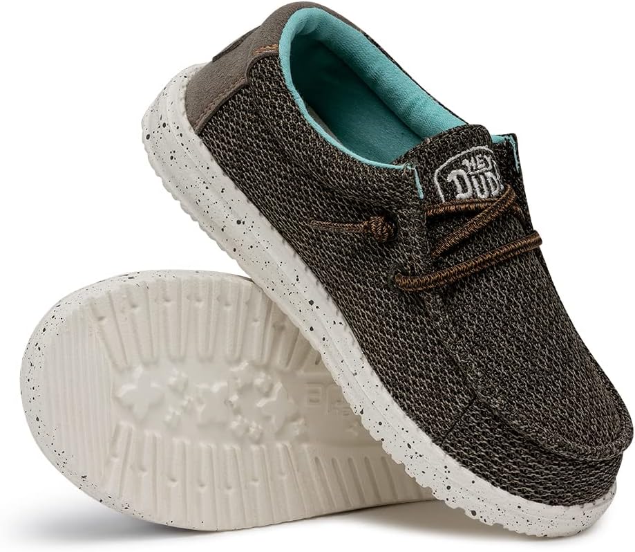 Hey Dude - Wally Sox Stitch Herren - Slip on Schuhe - Herren Loafers, Black White 31 EU Musk, 31 EU