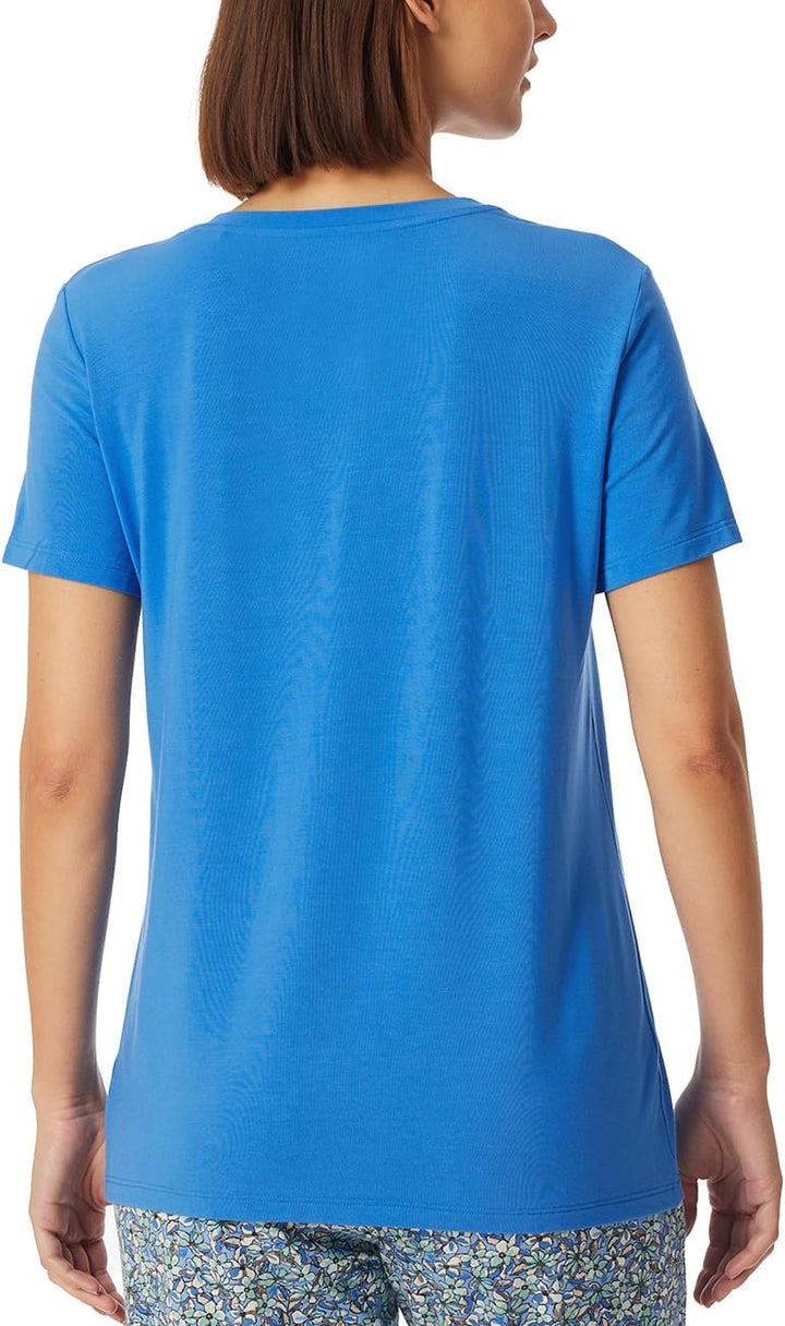 Schiesser Damen Schlafhose Kurz Webhose-Mix + Relax Pyjamaunterteil, Aquarium_182640