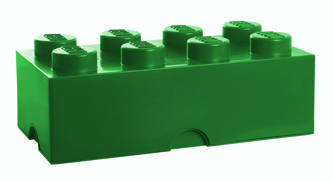 LEGO Lizenzkollektion 40041734 Stapelbare Aufbewahrungsbox, 8 Noppe, dunkelgrün