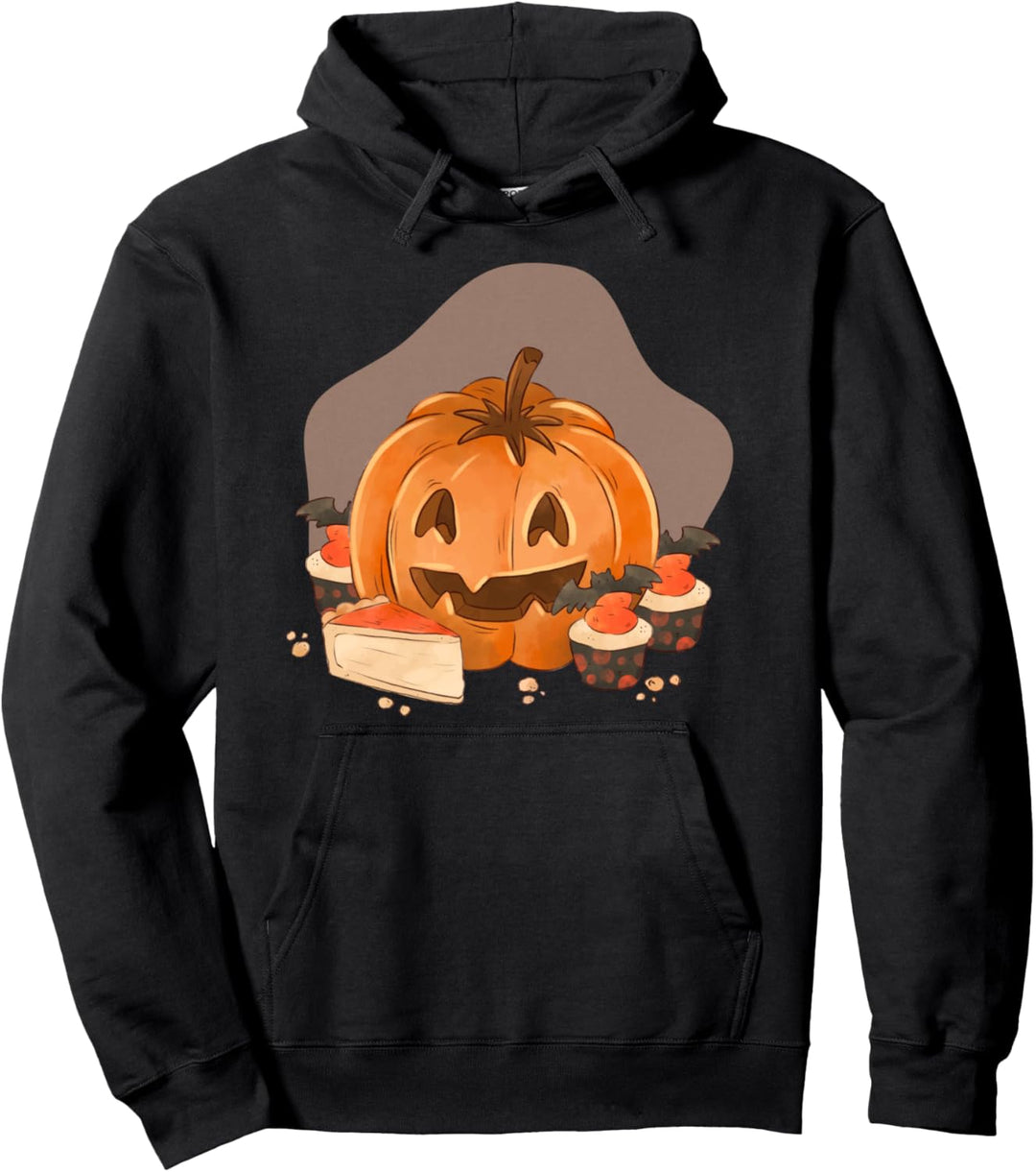 Kinder Herbstbeginn Kürbis Kostüm Hexe Halloween Pullover Hoodie
