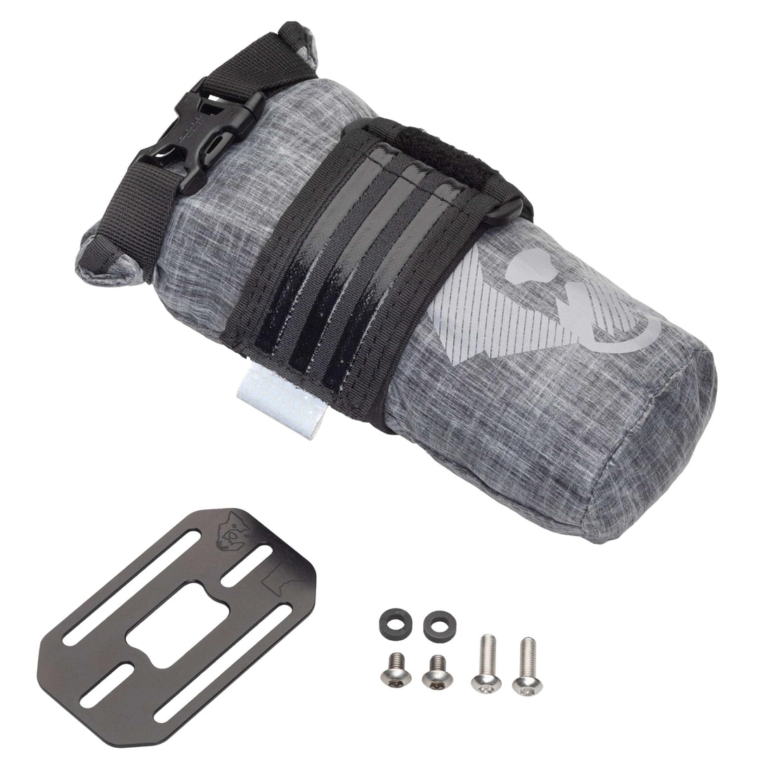 Wolf Tooth Components Teklite Roll Top Bag + Adapter Plate Grau 0.6 Liter, Grau 0.6 Liter