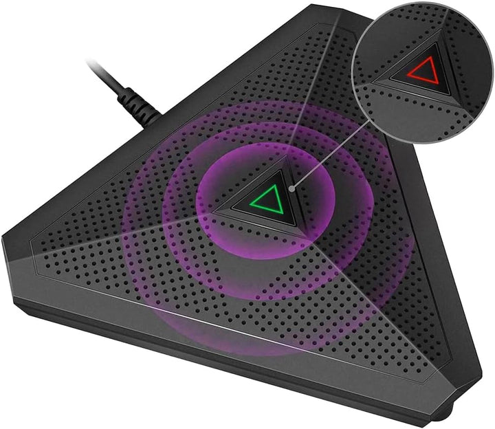 Spacetronik USB Konferenzmikrofon ohne Lautsprecher, USB Mikrofon PC mit Geräuschunterdrückung, Stum