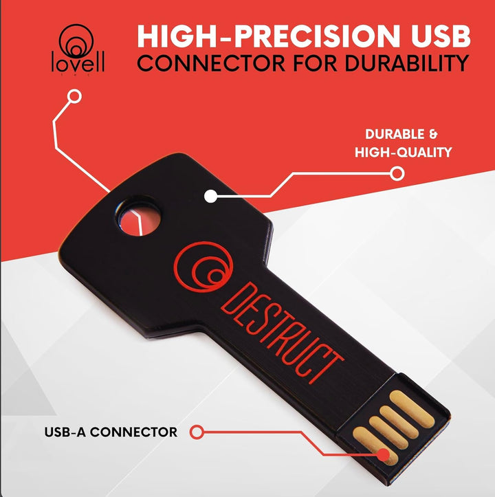 Destruct Lovell Pro Festplatten-Datenlöscher, permanentes Löschen von Computerdaten, HDD-Löschwerkze