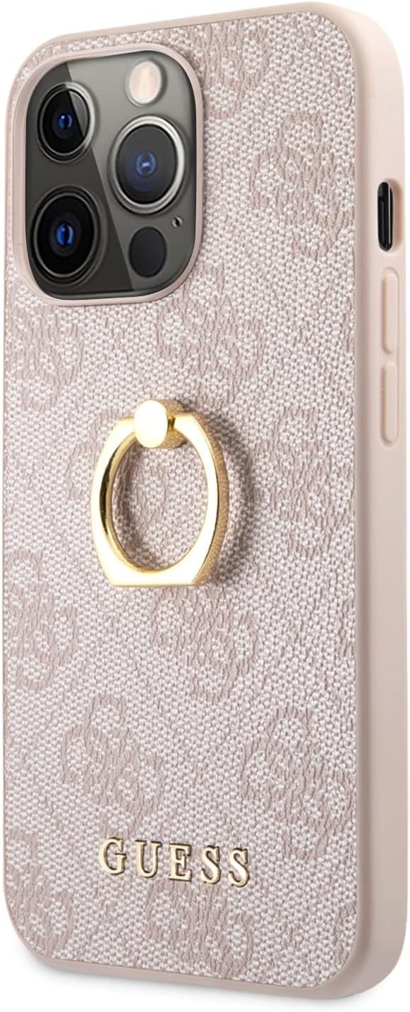 Guess GUHCP13X4GMRPI hülle für iPhone13 Pro Max 6,7" rosa 4G with Ring Stand