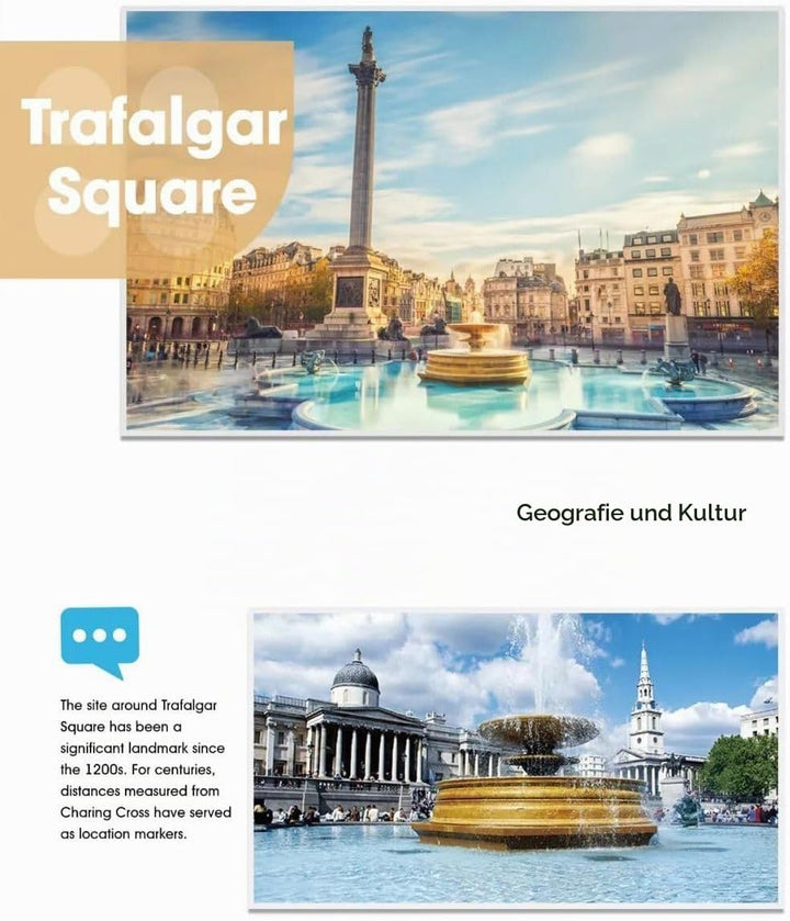 WANGE Architekturmodell zum Bauen mit Bausteinen. Trafalgar Square, London., Trafalgar Square