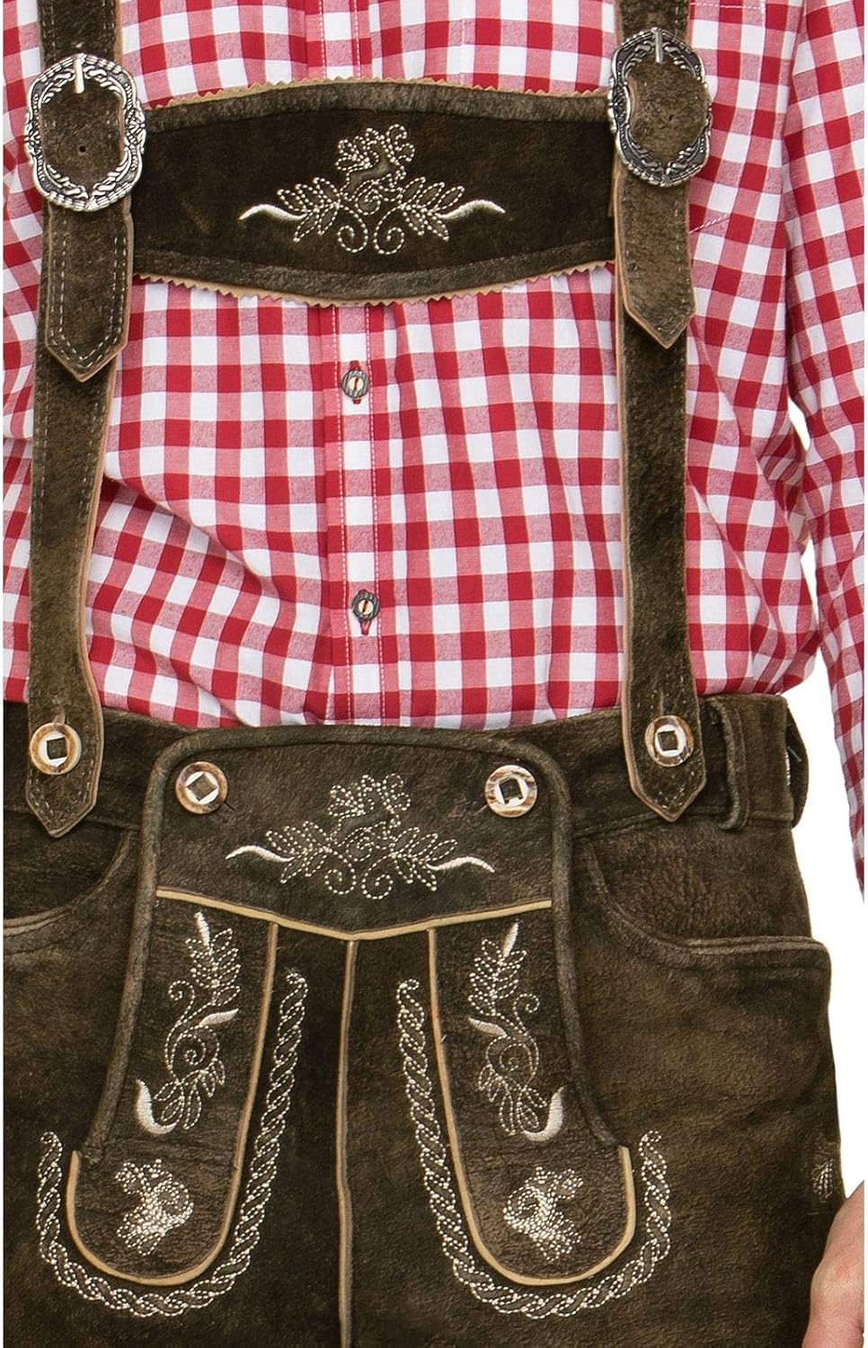 Stockerpoint Herren Lederhose 44 Braun (Bison), 44 Braun (Bison)