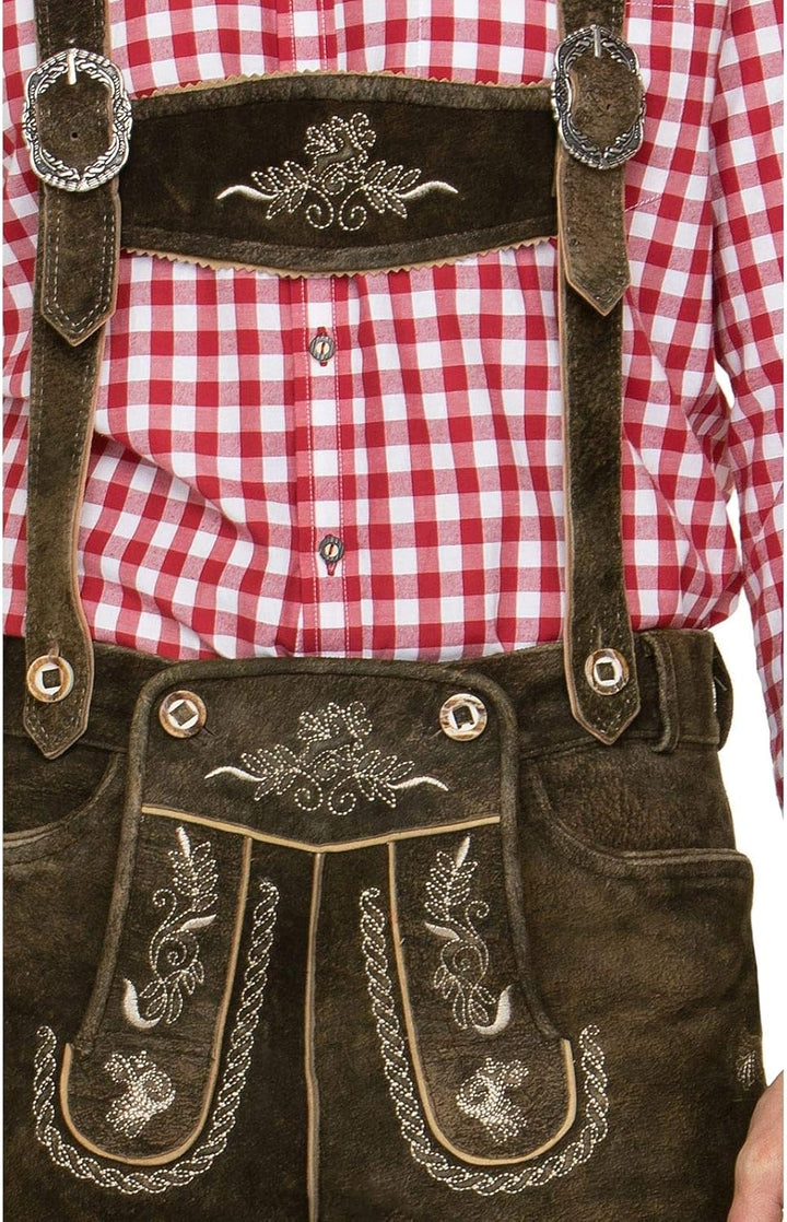 Stockerpoint Herren Lederhose 44 Braun (Bison), 44 Braun (Bison)