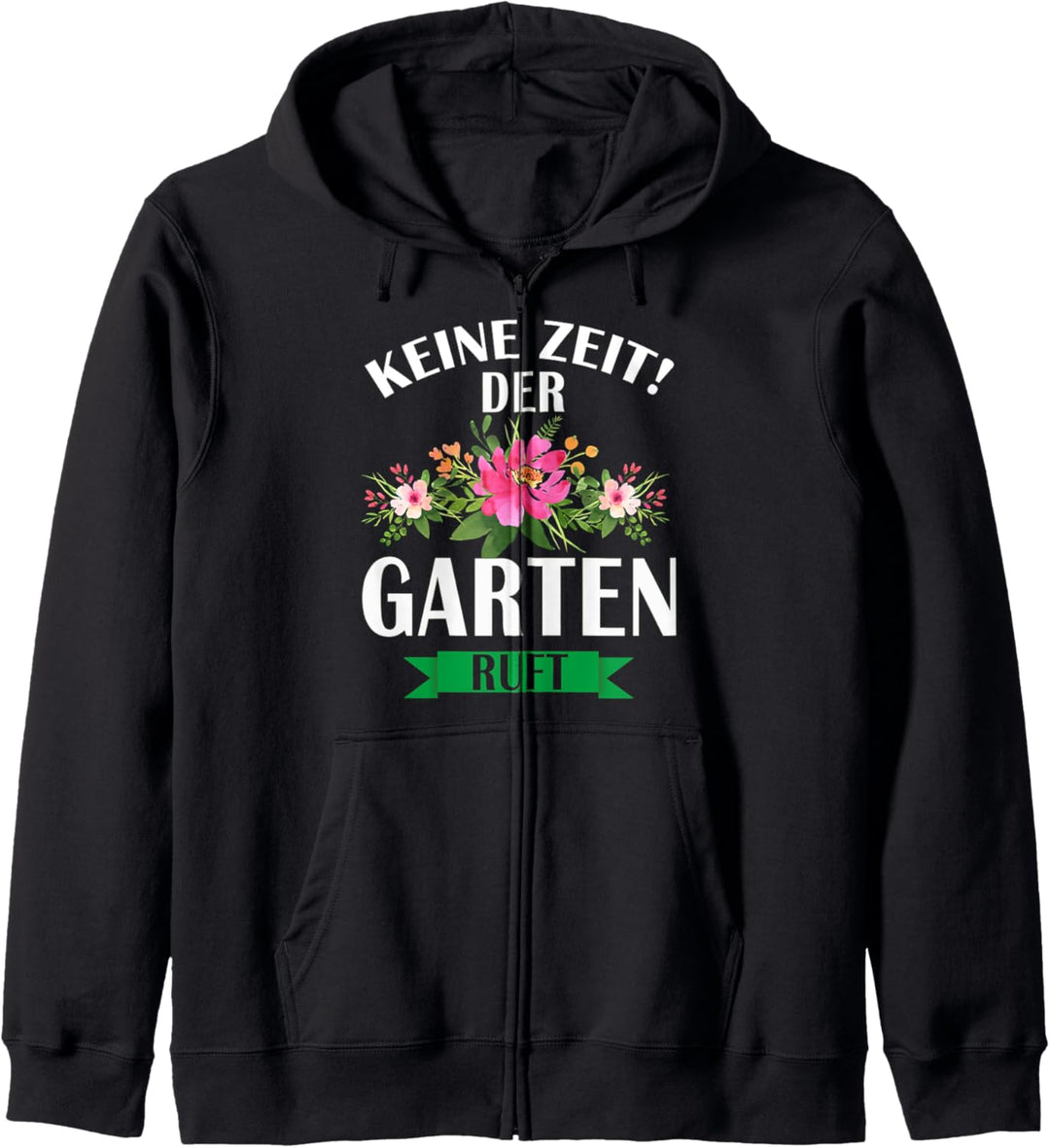 Keine Zeit Der Garten Ruft mit V-Ausschnitt Kapuzenjacke