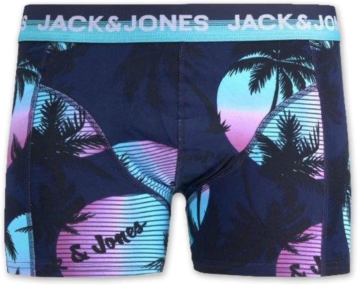 JACK & JONES Herren Unterhosen 5er Set Pack Männer Boxershorts Weiss schwarz blau grau Trunks 122048