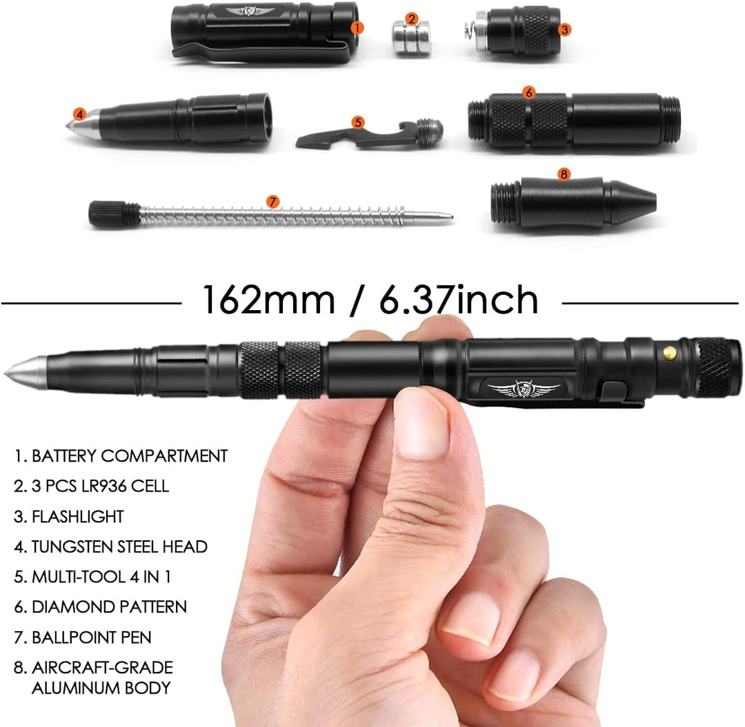 BIIB Geschenke für Männer, Multitool Pen mit LED, Gadgets für Männer Geschenke Weihnachten, Weihnach