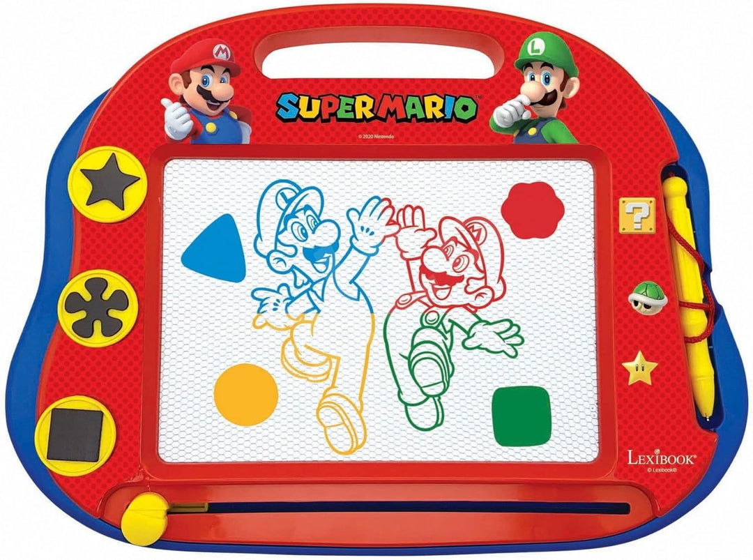 Lexibook - CRNI550 Magische magnetische Nintendo Super Mario Zeichentafel, Magnettafel für Kinder, k