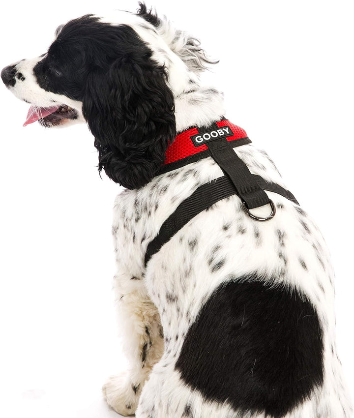 Gooby Comfort X Head In Harness – Rot, Gross – No Pull Kleine Hundegeschirr, Patentierter Würgefreie