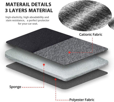 MEROURII Autositzbezüge Vordersitze, 2 Stück Auto-Sitzauflage, Strapazierfähig Autositzschoner für d