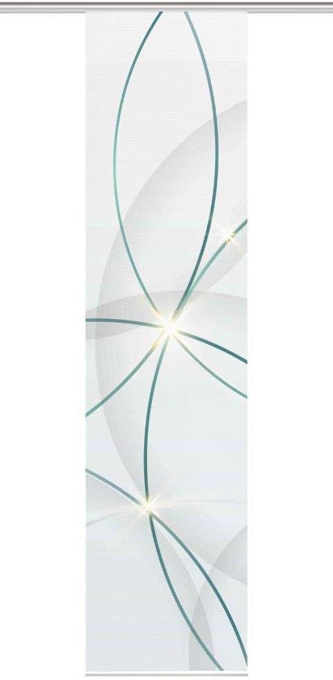 Vision S Schiebegardine BLINKI, Digitaldruck auf Bambus-Optik, mit abstraktem Motiv, 260x60cm, Farbe