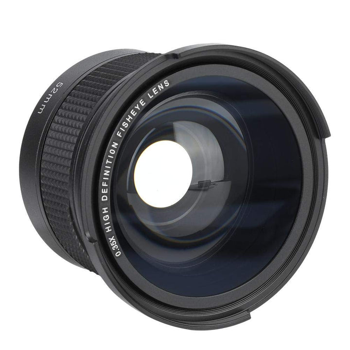 PUSOKEI Weitwinkel-Fisheye-Objektiv, 0,35 x 52 mm Weitwinkelobjektiv, Universal-Fisheye-Objektiv mit