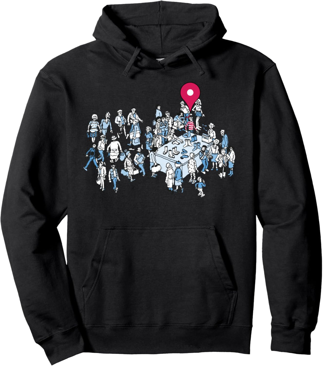 Where's Waldo? Shopping Pin Pullover Hoodie