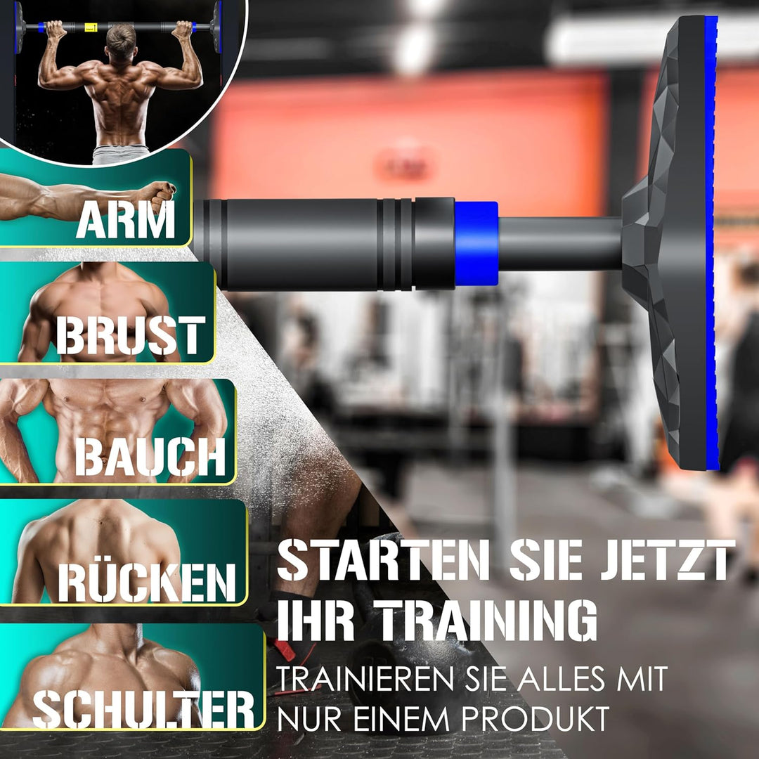 KESSER® Klimmzugstange Türrahmen verstellbar, Pull Up Bar Heimturnhalle, Reckstange ohne Schrauben/B