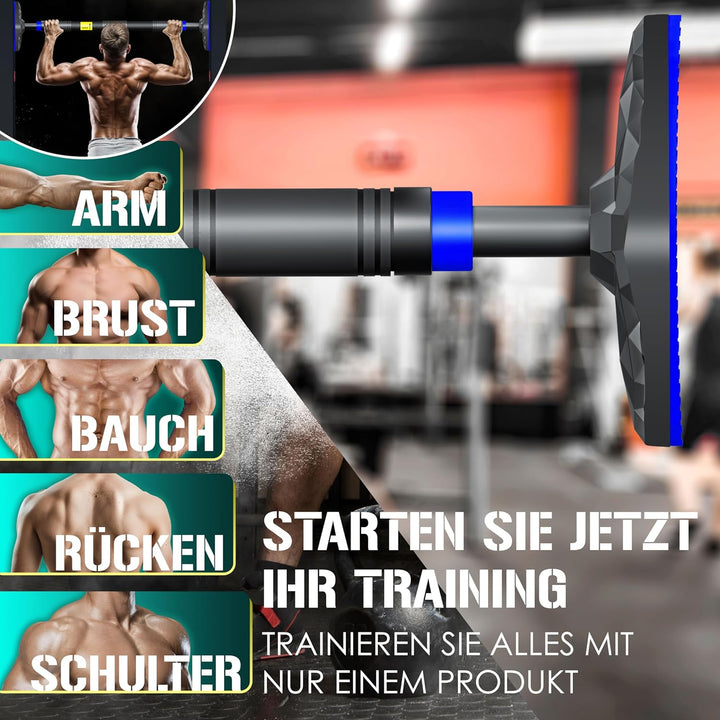KESSER® Klimmzugstange Türrahmen verstellbar, Pull Up Bar Heimturnhalle, Reckstange ohne Schrauben/B