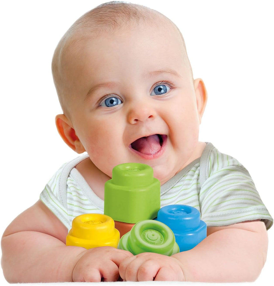 Clementoni Soft Clemmy Bausteine im Beutel 17877 – 20 weiche Bauklötze für Babys & Kleinkinder ab 6