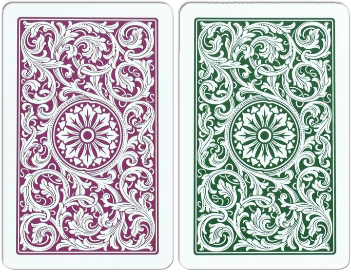 Copag Bridge Size Jumbo Index 1546 Spielkarten (grün Burgund Setup) Green/Burgundy 1 Set, Green/Burg
