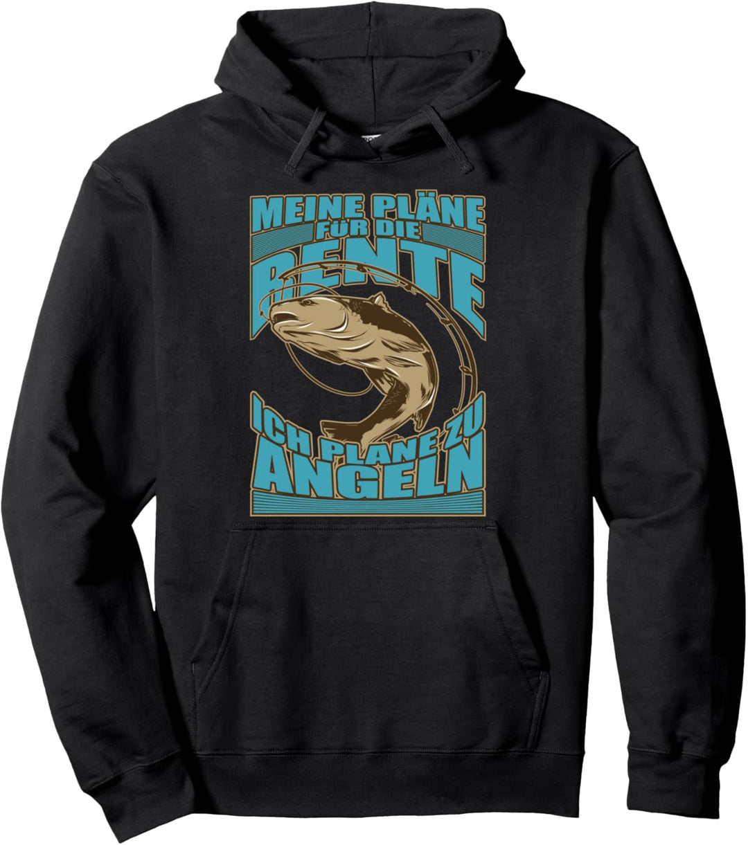 Lustiges Angeln Rentner Geschenk Angler Rente Ruhestand Pullover Hoodie