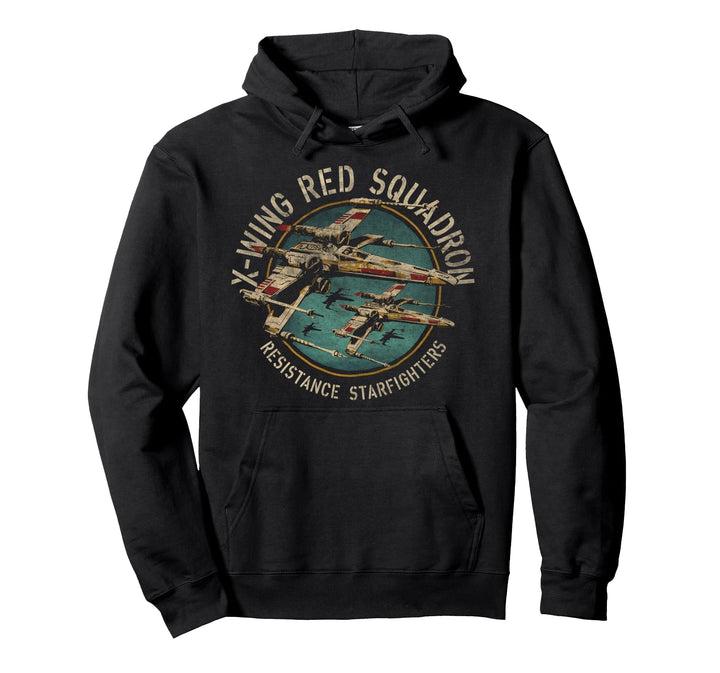Star Wars X-Wing Squadron Faded Portrait Pullover Hoodie