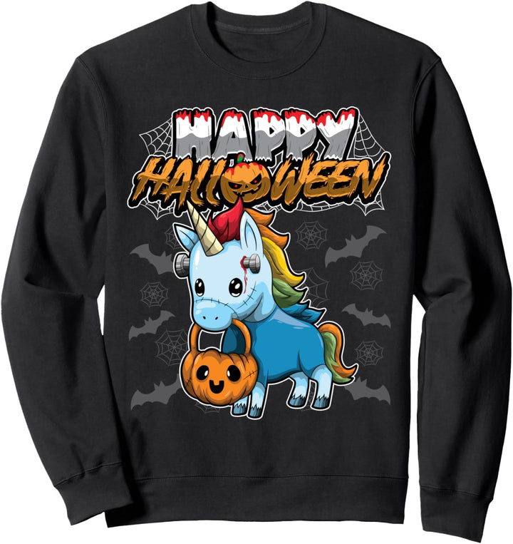 Happy Halloween - Verkleidetes Einhorn - Halloween Kostüm Sweatshirt