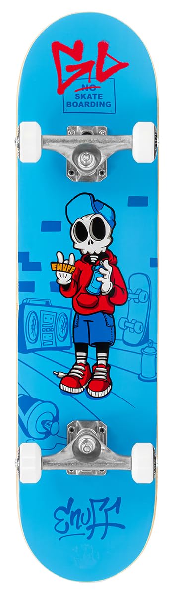 Enuff Skateboards Skully Complete Mini Skateboard Unisex Erwachsene, Unisex-Erwachsene, ENU2150 7.75