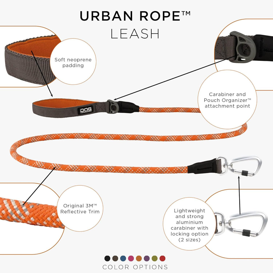 DOG Copenhagen Schleppleine, Urban Rope Leash - Grösse L - Orange Sun L Orange Sun, L Orange Sun
