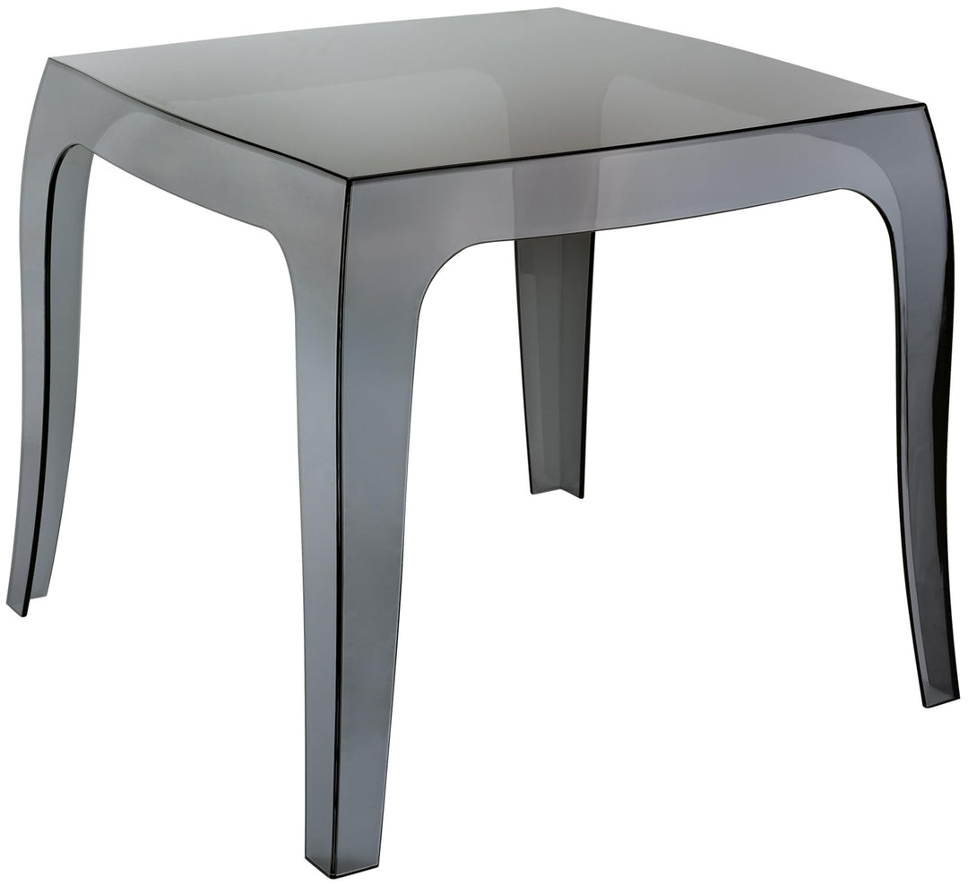 CLP Design-Kunststofftisch Queen I Pflegeleichter quadratischer Beistelltisch I Wetterbeständiger Ou
