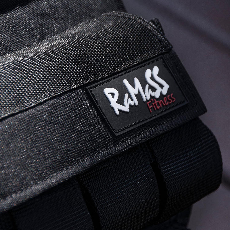 RAMASS Fitness Gewichtsweste, Weight Vest 1kg - 20 kg, herausnehmbare Metall-Gewichte, perfekt für C