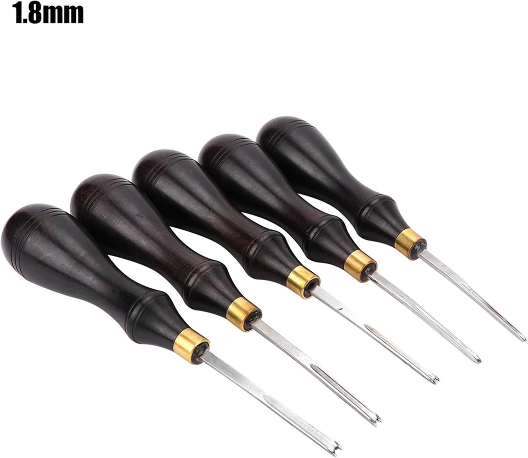 Leather Edger Beveller Professionelles Kantenbearbeitungswerkzeug für DIY Lederhandwerk(1.8mm), 1.8m