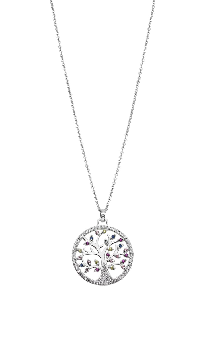 Lotus Silver Halskette Baum des Lebens LP1896-1/1 LP1896-1/1, mehrfarbig, Einheitsgrösse, Metall, Ke