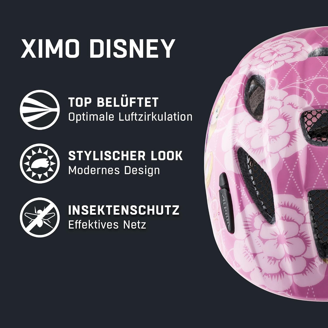 ALPINA XIMO - Leichter, Sicherer & Bruchfester Fahrradhelm Mit Optionalen LED-Licht Für Kinder Rapun
