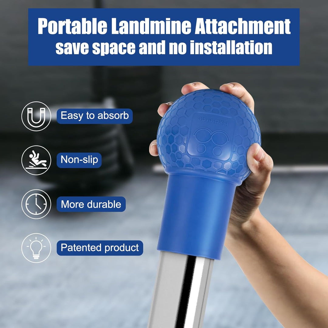 HXD-ERGO Landmine Aufsatz für Langhantel, Langhantel Zubehör Landmine Base Griffe für 2" Olympiastan