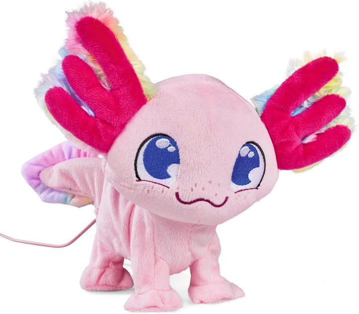 Chi Chi Love Axolotl, Kabelgesteuert, mit flauschigem Regenbogenkiemen, Sound, läuft und bewegt Sich