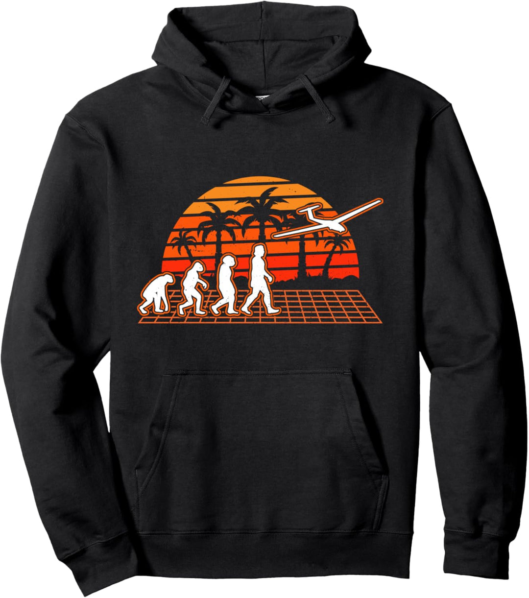 Segelflugzeug Evolution Sunset Kunstflug Segelflieger Pullover Hoodie