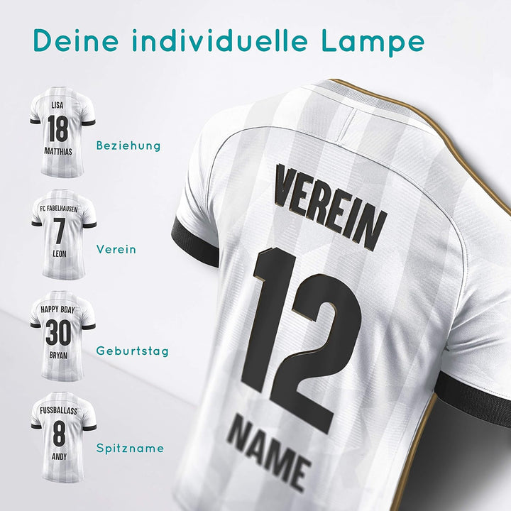 Elbeffekt Trikotlampe für Kieler Fans aus Holz - personalisierbares Geschenk - schenke Dein individu