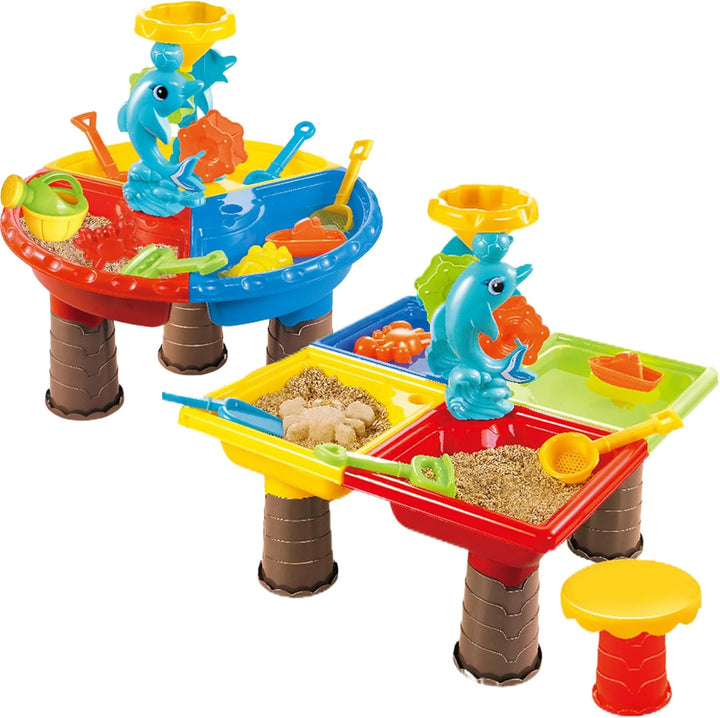 Wasserspieltisch Wassertisch Kinder Outdoor farbenfroher Sand Und Wasserspieltisch mit niedlichem De