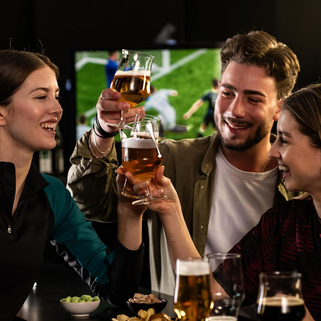 SCHOTT ZWIESEL Universalglas Beer Basic Craft 0,3 (4er-Set), klassisches Bierglas für Craft Beer, sp