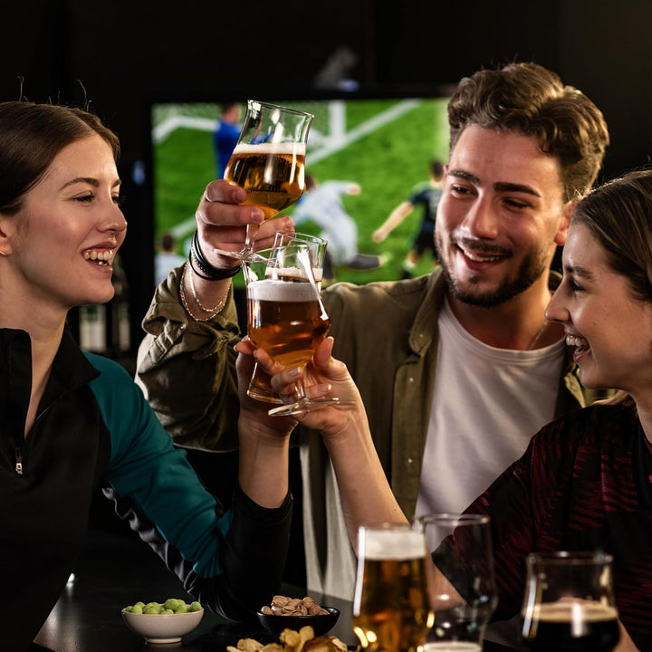 SCHOTT ZWIESEL Universalglas Beer Basic Craft 0,3 (4er-Set), klassisches Bierglas für Craft Beer, sp