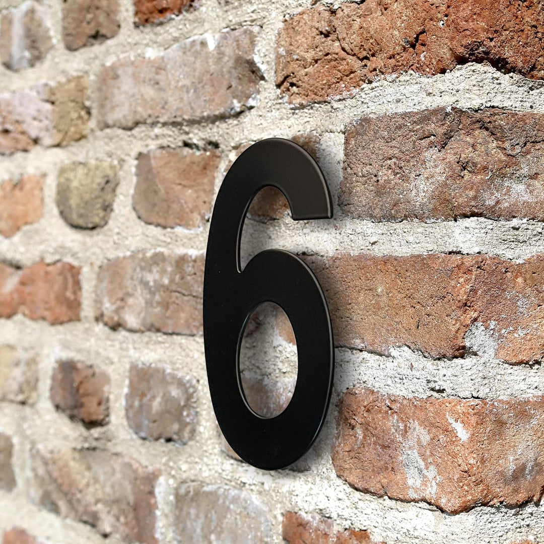 HASWARE 304 Edelstahl Moderne Hausnummer 8 Zoll/20cm Stilvolle Tür Alphabet Plakette für Strasse Hom