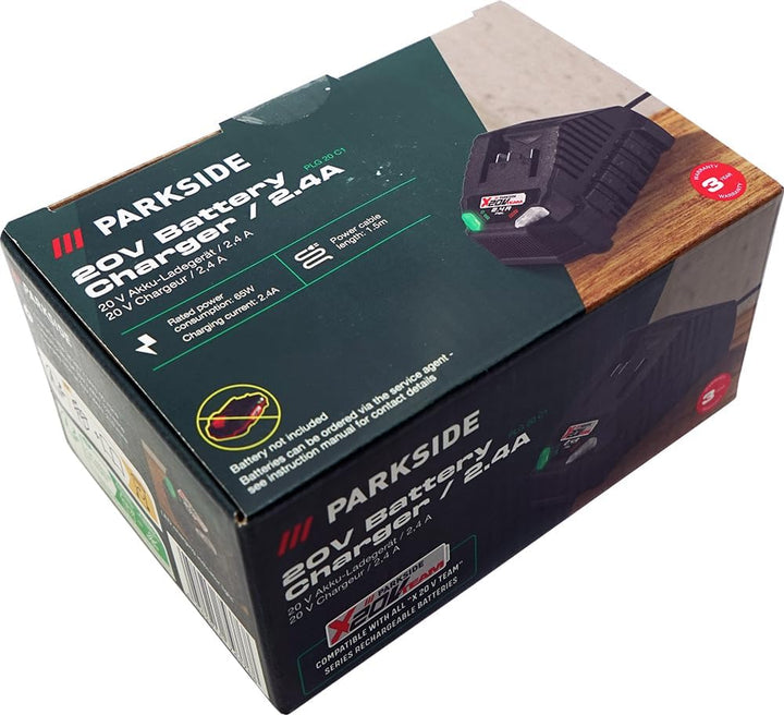 Angebot für Original 20V Ladegerät PLG 20 – passend für die Serie Parkside X 20 V Team – 2,4 A – ohn