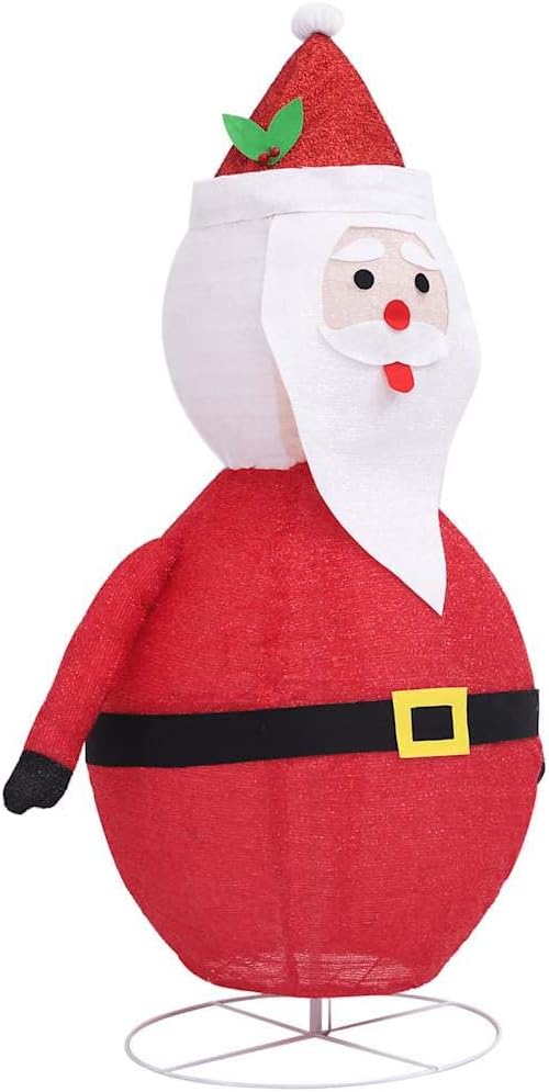 vidaXL Weihnachtsmann Figur LED Luxus Beleuchtet Nikolaus Santa Claus Weihnachtsdeko Weihnachten Dek