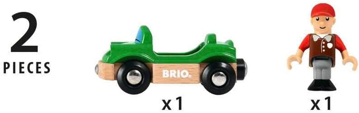 BRIO Bahn 33937 - Sportwagen mit Fahrer, Sportwagen