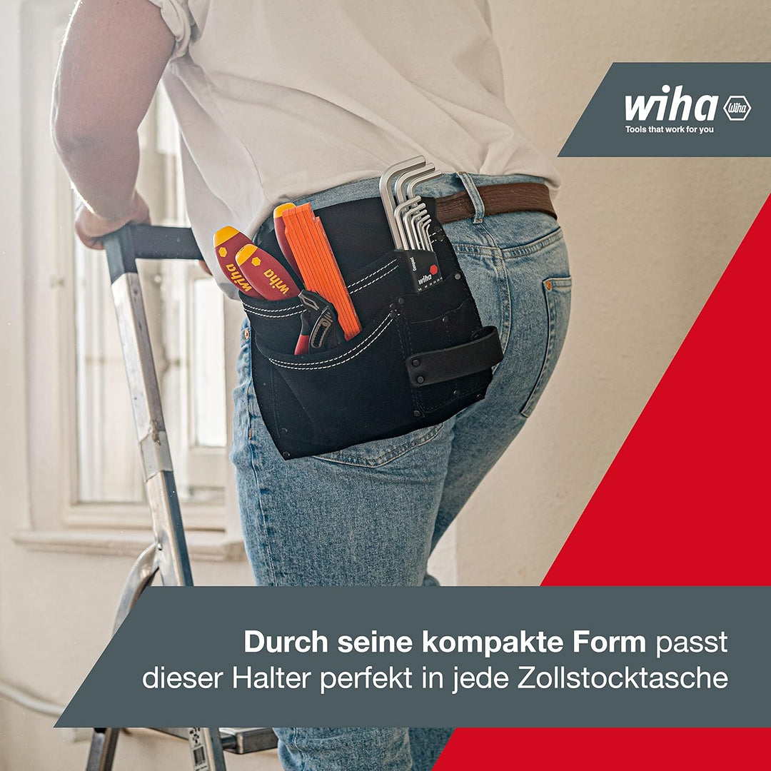 Wiha Innensechskant Schlüssel Satz 10-tlg (02292) I Stiftschlüssel Set mit Kugelkopf für Winkel bis