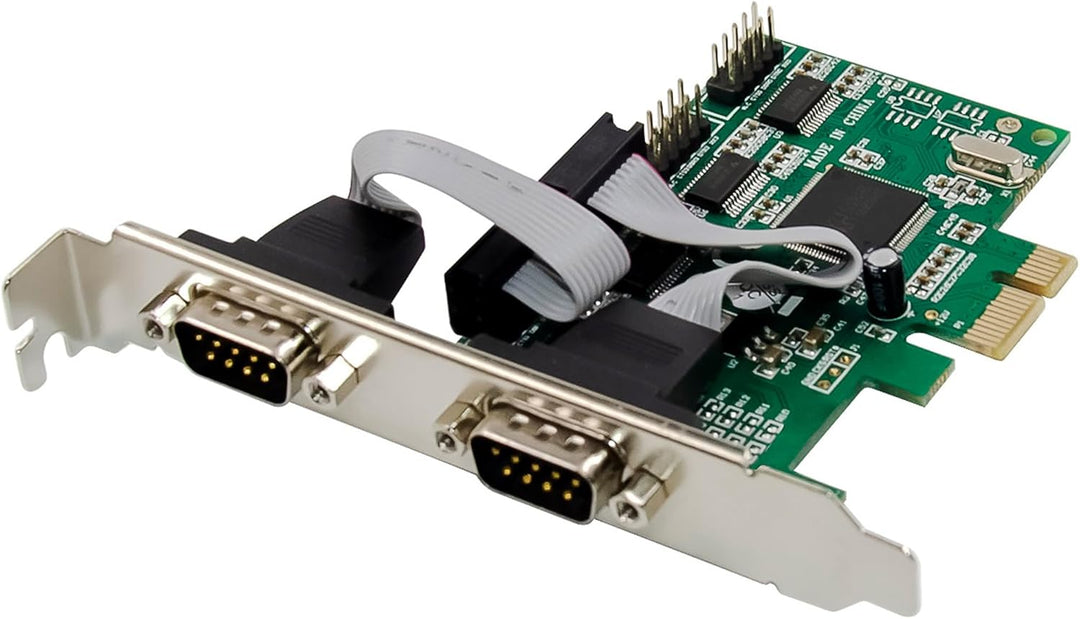 Inline PCIe Serial Karte, 4 Port RS-232 Schnittstelle, D-Sub 9, CH384L, Low-Profile Brackets, UART I
