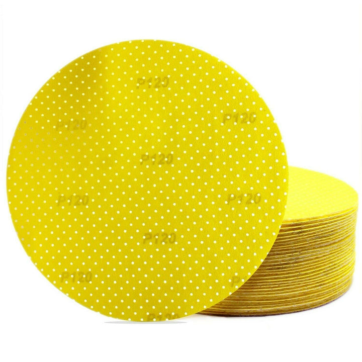25 Stück Schleifscheiben 225 mm GELB Körnung 60 selbsthaftend Schleifblätter Schleifpapier Schleifpa