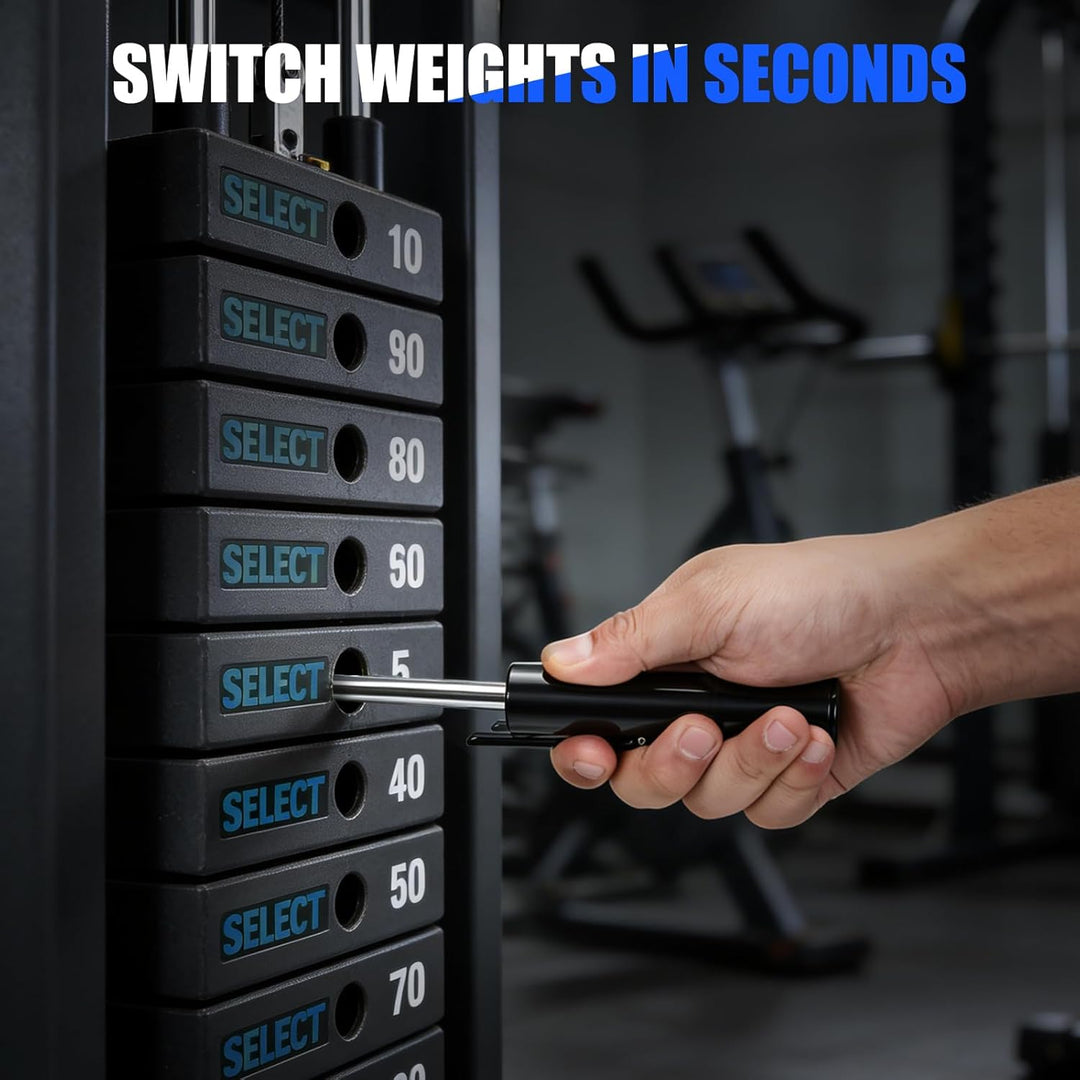 Gym Pin für Zusatzgewicht, 2 Stück Gewichtsstapelstift Ersatz Drop Set Stifte für Fitnessstudio Load
