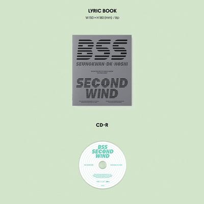 BSS (SEVENTEEN) - 1st Single Album [SECOND WIND] Out Box + Photo Book + Lyric Book + CD-R + Photo Ca